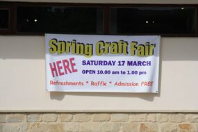 Picture of the Spring Craft Fair banner
